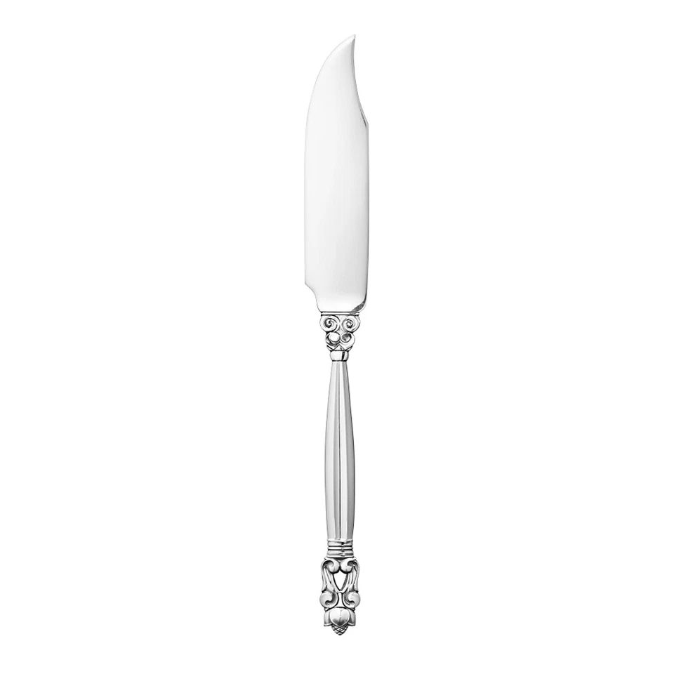 Cuchillo de pescado de plata Georg Jensen - Bellota/Konge - NUEVO Foto 1 de 1