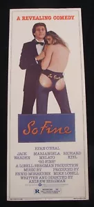 TAN FINO póster de película RYAN ONEAL 1982 INSERTO - Imagen 1 de 11