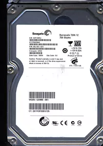 Seagate 750GB ST3750528AS 9SL153-621 SN 6VP FW HP22 100535537 Donor Drive - Picture 1 of 2