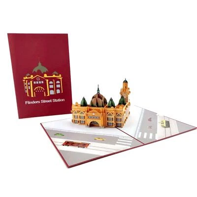 Flinders Street Station Pop-Up Card - Image 1 of 4