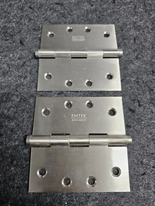 Emtek Square Corner Plain Bearing Gray Solid Brass 4" x 4" - Picture 1 of 5