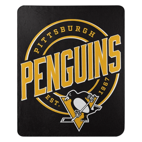 Pittsburgh Penguins Blanket Fleece Throw 50  x 60 Cover