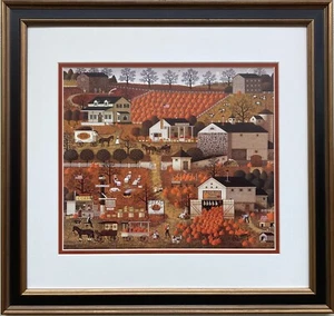 Charles Wysocki "Bread and Butter Farms" New CUSTOM FRAMED Art Americana - Picture 1 of 3