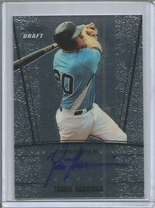 2011 Leaf Metal Draft TRAVIS HARRISON Autograph On-Card Auto