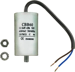 Condensador de motor de arranque con cable de 12,5 uf para varios electrodomésticos CBB60 - Imagen 1 de 3