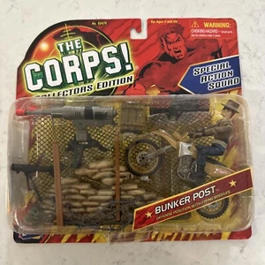Lanard The Corps Bunker Post Jones W/ Firing Cannon & Dirt Bike 2001 Edition New - Picture 1 of 6