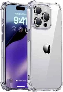 Case For iPhone 16 15 14 Pro Max Plus 13 11 12 7 8 Clear Cover Shockproof Phone - Picture 1 of 6