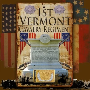 1st Vermont Cavalry Union Cavalry American Civil War 8 X 12 aluminum sign - Picture 1 of 1