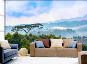 3D Forest Sea ZHU3665 Wallpaper Wall Mural Removable Self-adhesive Zoe - Picture 1 of 5