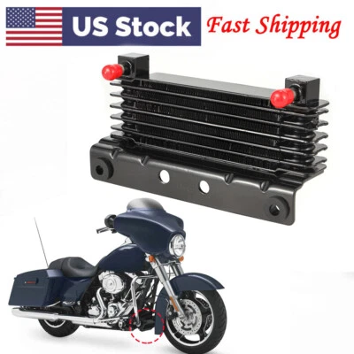 Oil Cooler Cooling Radiator For Harley Touring Street Electra Road Glide 09-16 Foto 1 de 4