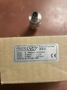 SENSOR TECHNIK PRESSURE TRANSMITTER STW S04 0.. 200mBAR A - Picture 1 of 7