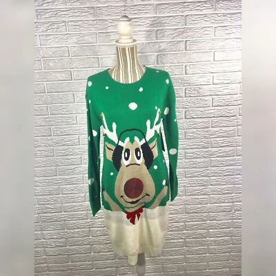 Платье-свитер Allison Brittney Christmas Rudolph The Red Nosed Reindeer среднее - Изображение 1 из 4