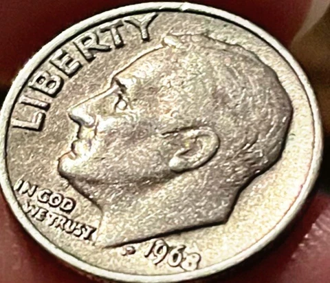 1968 Roosevelt Dime No Mint Mark rare shiny coin error one of a kind collectible Cover