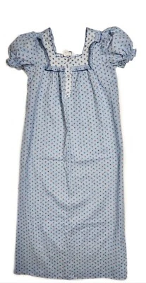 Camisón De Colección Cottagecore Berkleigh Juniors Azul Floral Franela Pradera Foto 1 de 4