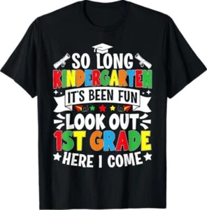 So Long Kindergarten Graduation 2025 Graduate Kids Boy Girls T-Shirt - Picture 1 of 3