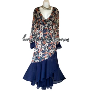 JOE BROWNS FLORAL PRINT MAXI OCCASION PARTY DRESS SIZE 24 - Picture 1 of 6
