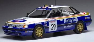 McRae Model rally car Subaru Legacy RS RAC Rally 1991 IXO Diecast 18RMC080B 1:18 - Image 1 of 4