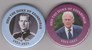 Pair of Prince Philip fridge magnets - 30% TO DUKE OF EDINBURGH'S AWARD CHARITY - Picture 1 of 1