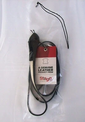 Correa de cinturón mandolina de cuero NEGRO ETIQUETA SL-MANDOL BK NUEVO en paquete VENDEDOR DE EE. UU. Foto 1 de 4