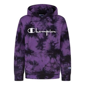 Champion Big Girl's C Life Tie Dye Hoodie Size Small to XL Purple New Rare Comfy - Picture 1 of 1