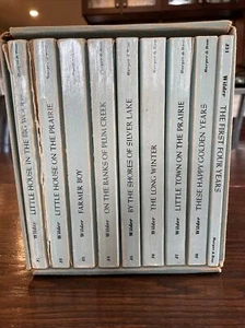 Little House on the Prairie Laura Ingalls Wilder Boxed Set 9 Books Blue 1971 - Picture 1 of 6