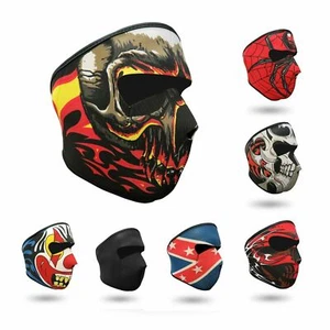 Halloween Full Face Mask Motorcycle Skiing Snowboard Bike Ski Quad Venom Skull - Picture 1 of 10