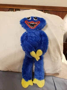 Huggy Wuggy Poppy Playtime Blue Monster Plush 16” Connect Hands Smile - Picture 1 of 9