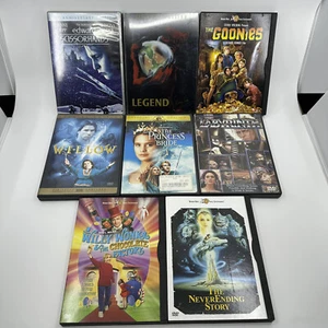 8 Cult Fantasy DVD Lot: Legend, Willy Wonka, Labyrinth, Goonies and more - Picture 1 of 1