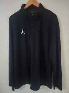 Jordan TEAM Dri-FIT taglia XL top sportivo mezza zip uomo nero DQ7913-010 - Foto 1 di 2
