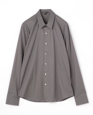 James Perse Dress Shirt 5 /2XL US Grey Made in Italy MCJ3802 cotton blend button - Image 1 of 4