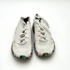 Nobull Zapatos Hombres Talla 9 Mujeres Talla 10.5 Blanco Salvaje Todo el Día Tejido Tenis para Correr - Imagen 1 de 7