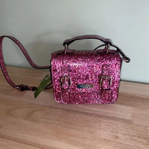 Kate Spade Kids Glitter Scout Cross Body Bag Red/Pink Glitter NWT - Picture 1 of 15