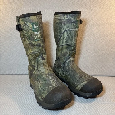 FIELD & STREAM BOOTS CAMO MENS 12 1000G THINSULATE SCENT FREE HUNTING REALTREE - Image 1 of 4