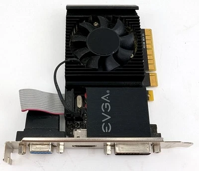 EVGA Nvidia GeForce GT 710 2GB GPU 02G-P3-2713-KR Single Slot PCIe Graphics Card - Image 1 of 4