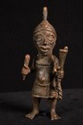 Bronze: Alte Benin Wurdentrager Figur / Figure Nigeria Afrika Afrique 1768