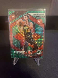2024-25 Panini Mosaic - Epic Performers Zaccharie Risacher #11 Green Mosaic... - Picture 1 of 2