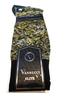 Vanucci Mercerized Cotton Mix halbhohe Socken braun grau gelb Paisley Melange - Bild 1 von 2