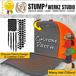 Custom Trucker Hat Baseball Cap Personalized Richardson Off Road Truck USA Flag - Picture 1 of 22