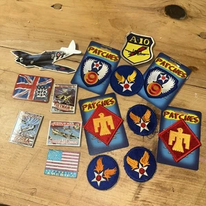 Vintage Lot of 15 Souvenir Travel Jacket Embroidered Emblem Patches and magnets - Picture 1 of 6