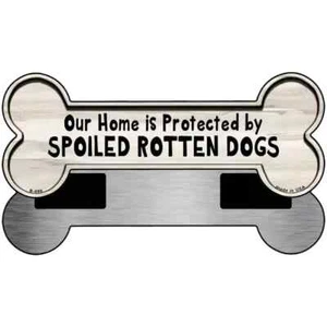 Spoiled Rotten Dogs 3.5"x9" Bone Magnet Fridge Refrigerator Kitchen for Home - Picture 1 of 1