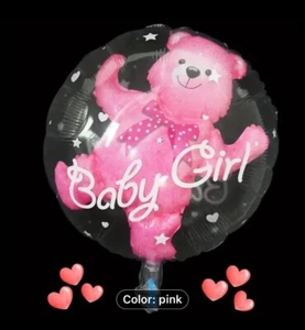 Baby Girl Pink Balloon Baby Shower Birthday All in 1 Pc Party Decoration 21 Inch - Picture 1 of 3