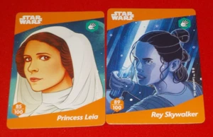 2023 Woolworths Disney Wonders card Star Wars #85 Leia, 89 Rey Skywalker - Picture 1 of 1