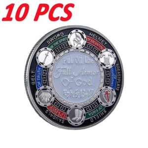 10PCS Collection Souvenirs Gifts Put On the Whole Armor Of God Challenge Coin - Picture 1 of 7
