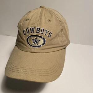 Vintage Dallas Cowboys Hut Kappe beige verstellbar Pro Line Logo sportlich NFL *lesen - Bild 1 von 5