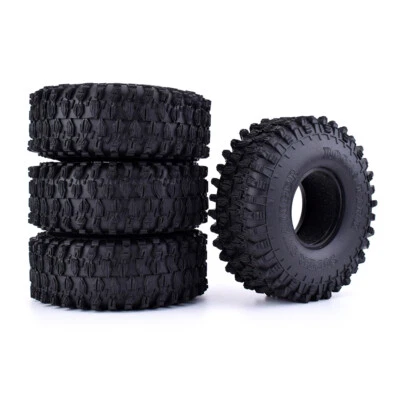 4X 1,9 "120mm Rubber Rocks Crawler Reifen Reifen für 1/10 Traxxas Redcat RC Car - Bild 1 von 4