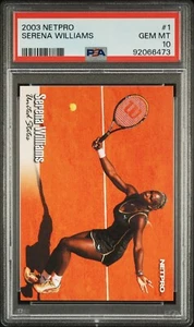 Tarjeta de novato Netpro #1 Serena Williams 2003 Future Hof PSA 10 gemas como nueva - Imagen 1 de 2