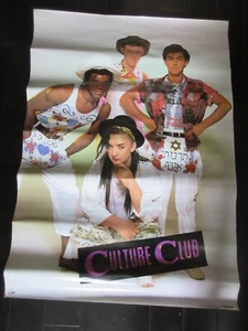 Culture Club Japan Promo Poster from Victor Boy George Kissing to Be Clever era - Picture 1 of 8