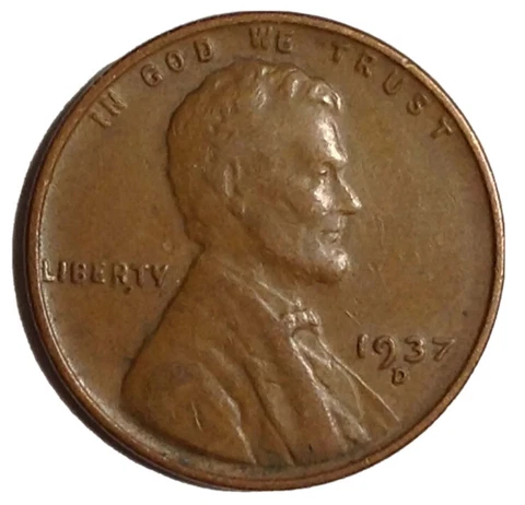 1937-D Lincoln Wheat Cent “Best Value on eBay “ Free Shipping 1937d Cover