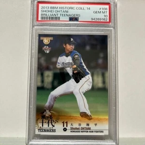PSA 10 Shohei Ohtani 2013 RC Historic Collection BBM '14 Teenagers Japan - Picture 1 of 2