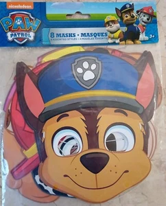 Paw Patrol Nickelodeon Party 8 Masken 4 Stile Neu aus altem Lagerbestand versiegelt Vintage 2016 #48431 Neu - Bild 1 von 8